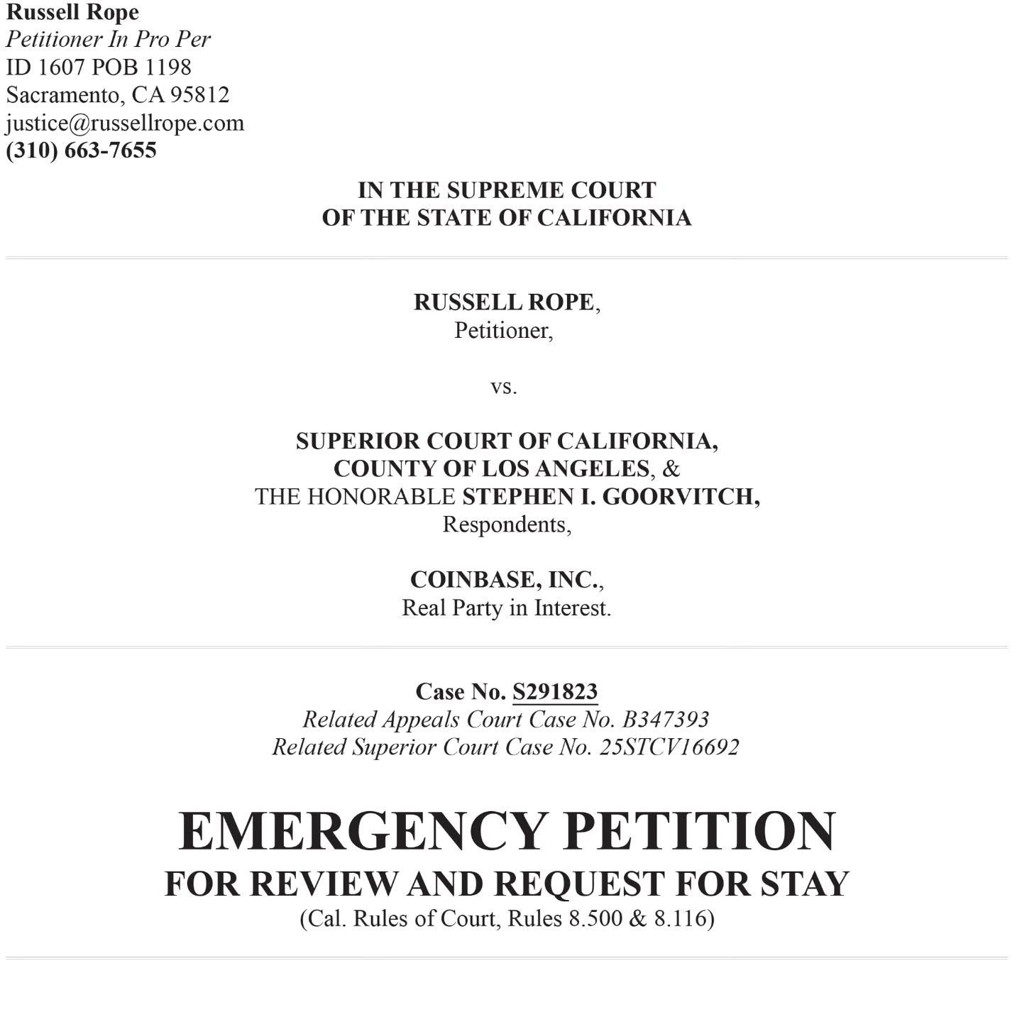 More Legal Docs Posted; Still Waiting For Ruling #SUPREME #LegalTrillOG #Revolution @ https://russellrope.com/real-legaltrillog-revolution ๐๐โ๏ธ๐